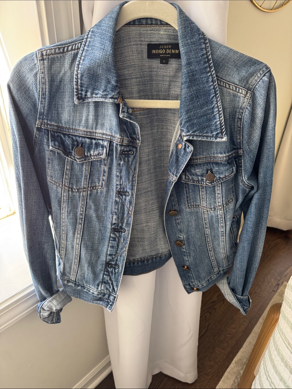 J. Crew Light Blue Indigo Denim Jacket So soft!